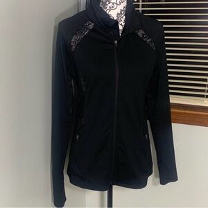 Fabletics Demi Lovato Mesh detailed Hooded Jacket